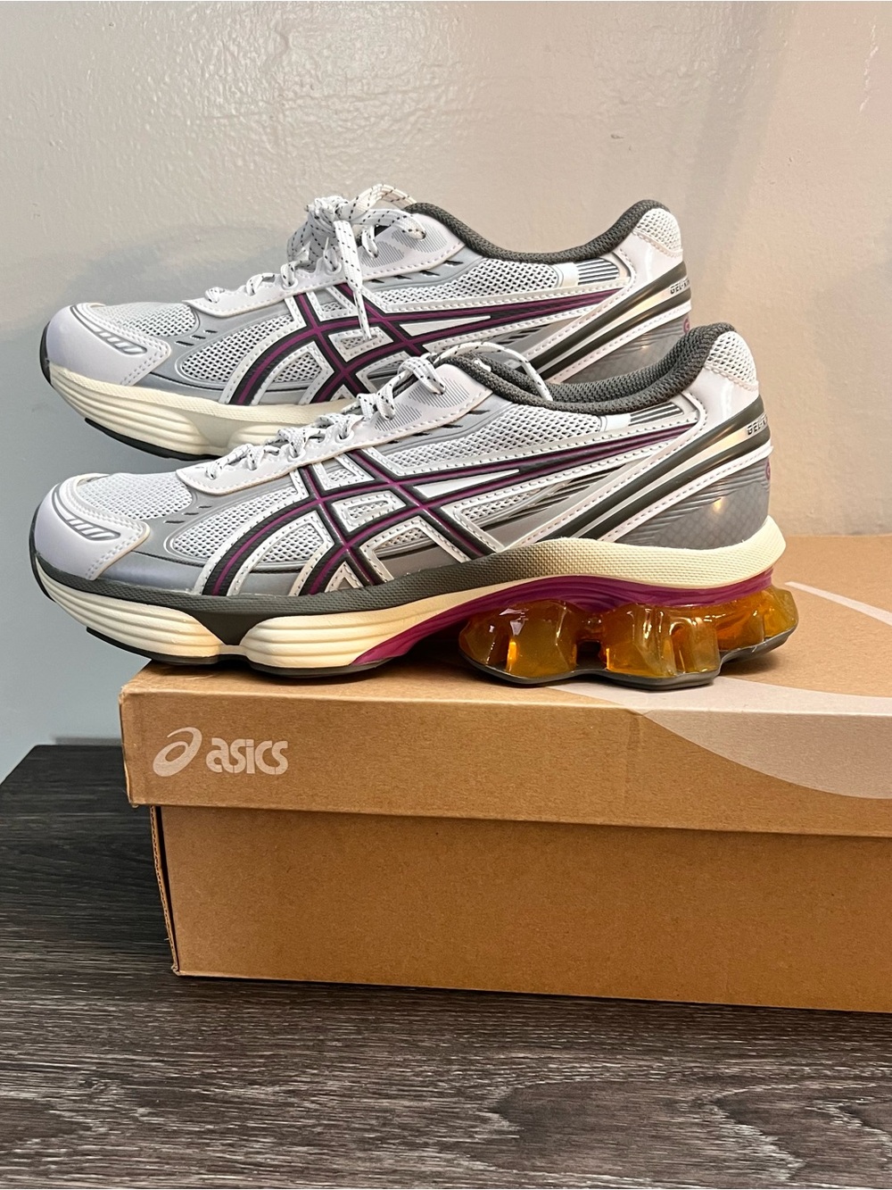 NWOT ASICS Women's White & Purple Running Sneakers